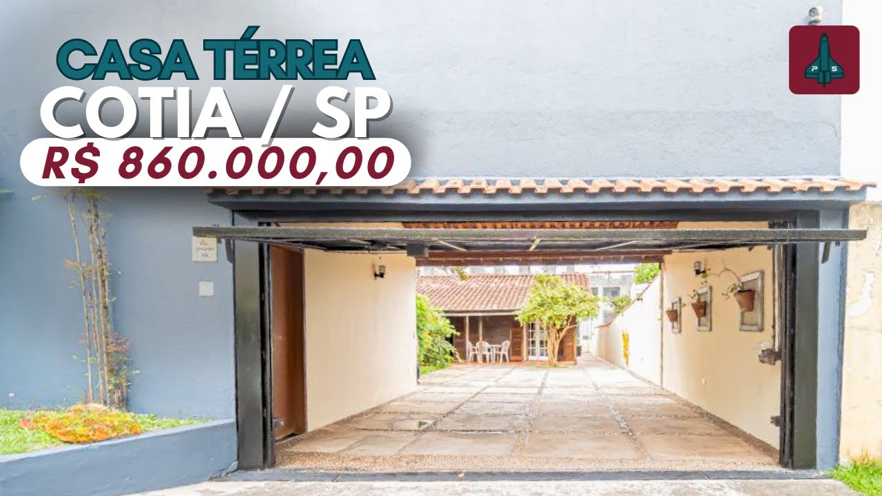 Casa Ampla com 3 Quartos e Quintal Privativo &ndash; 240 m&sup2; no Parque Rinc&atilde;o, Cotia/SP, por R$ 860.000,00