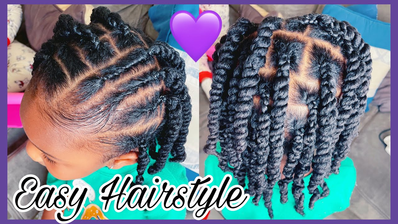 Easy Low Tension Kid’s Protective Style | Toddler Haircare