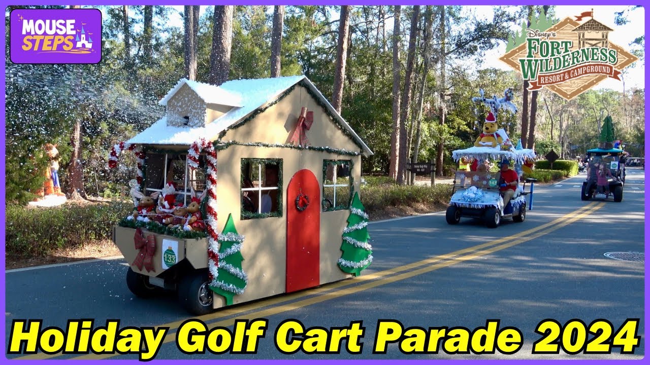 Disney&rsquo;s Fort Wilderness Campground Holiday / Christmas Golf Cart Parade 2024