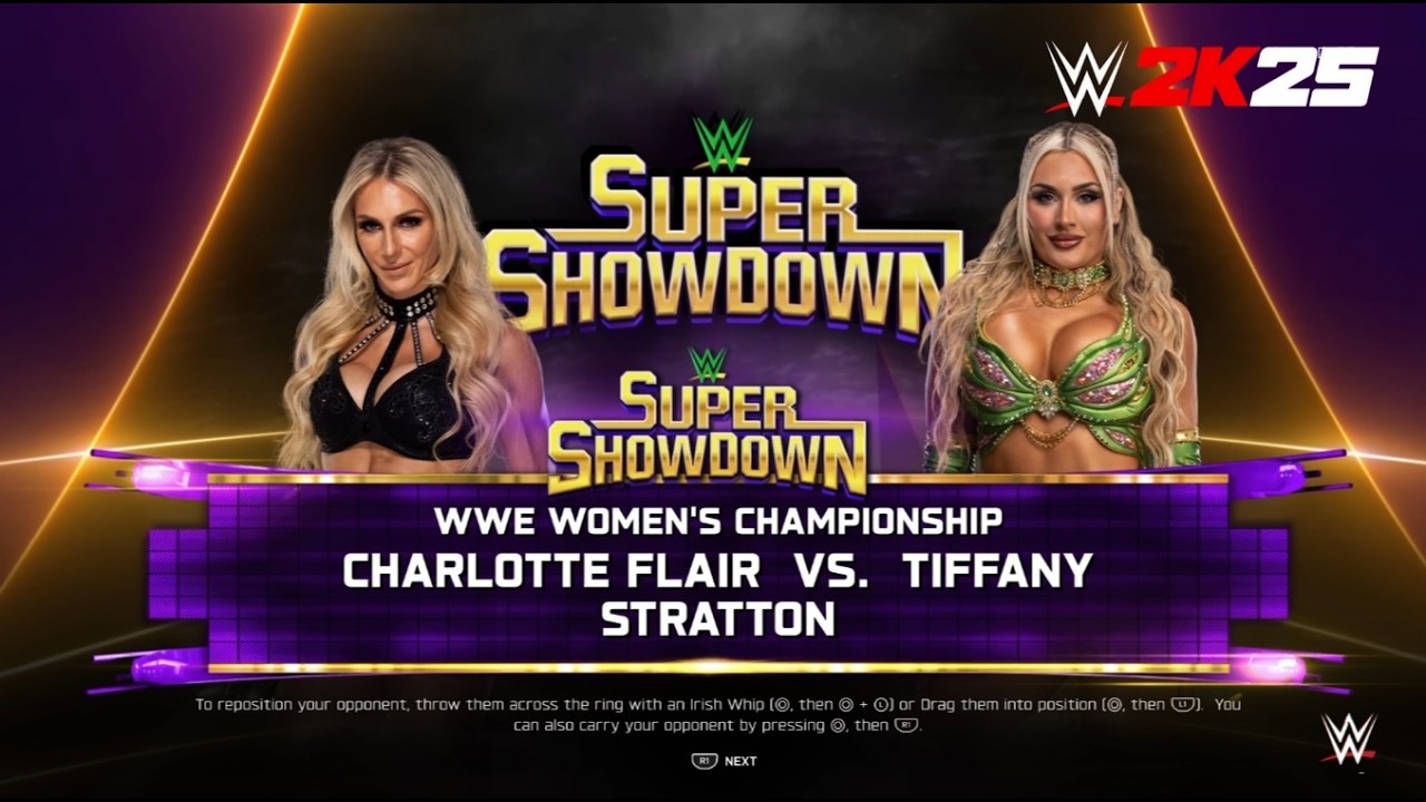 Charlotte Flair VS Tiffany Stratton, WWE Women´s Championship - WWE 2K25 (GAMEPLAY NO COMMENTARY)