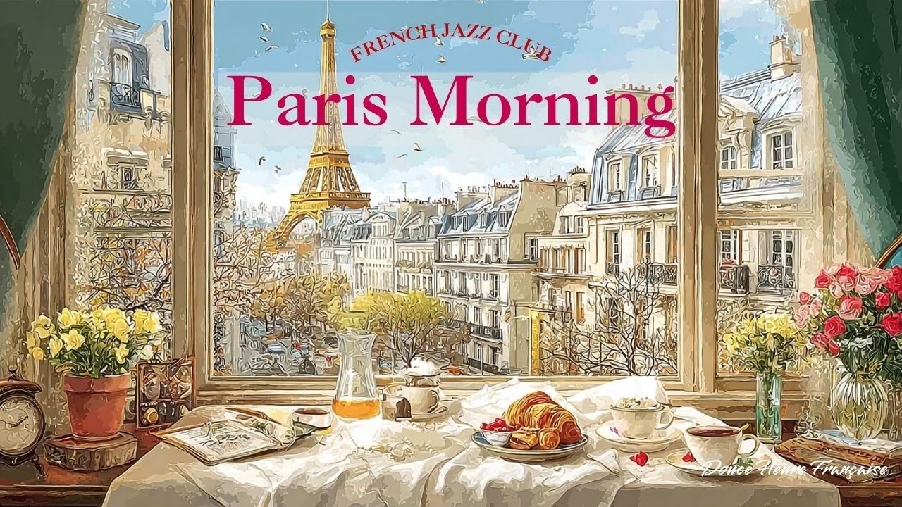 Sunny Paris ☀️ Relaxing French Jazz &mdash; Reading & Study