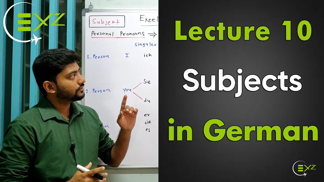 Learn German | Subjects in German language | German for Beginners