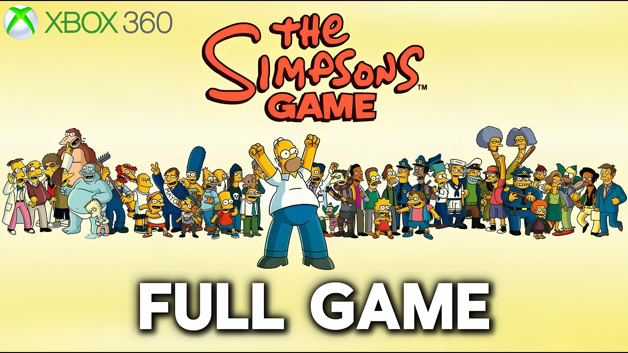 The Simpsons Game | 100% Walkthrough FULL GAME (Xbox 360)