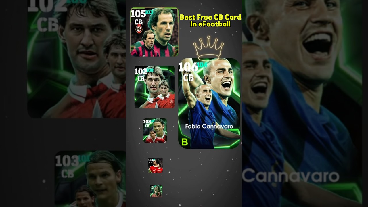 Top 6 best Epic Center Back card in efootball 2025💥☠️#efootball #pes #ytshorts #ytviral #shortsfeed