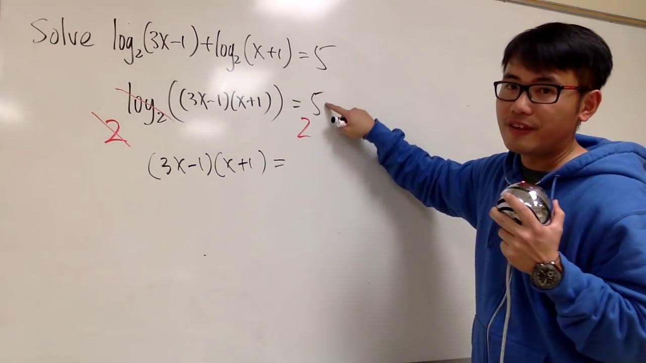 How to solve logarithmic equations (with extraneous solutions)