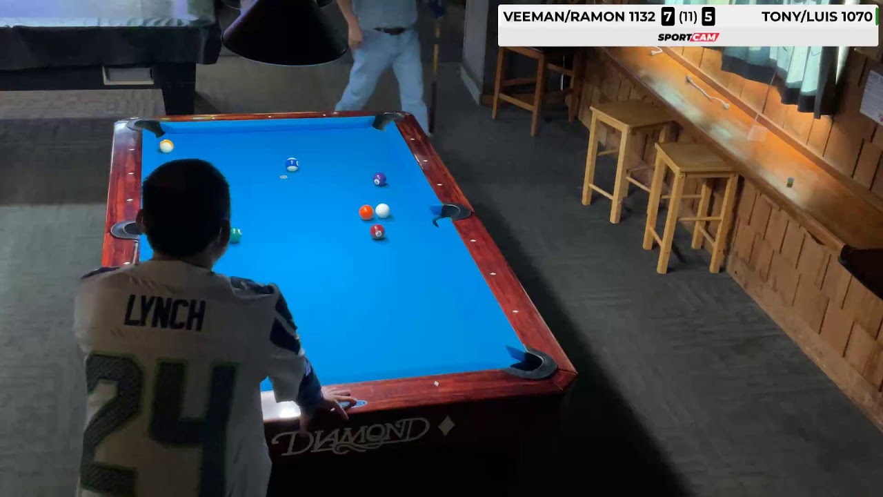 1132 VeeMan/Ramon vs 1070 Tony/Luis 10 ball scotch doubles