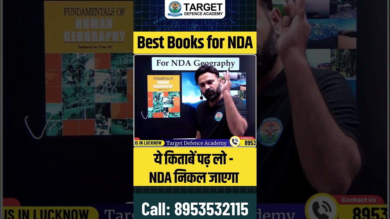 Best Books for NDA Preparation 2026 | Best Books for NDA Exam | Best NDA Coaching in Lucknow, India