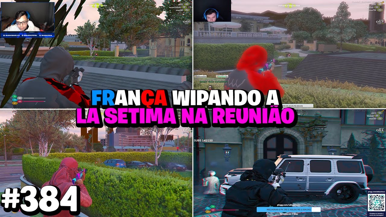 FRANÇA WIPANDO A LA SETIMA NO MEIO DA REUNIÃO DELES! 😱 EP 384
