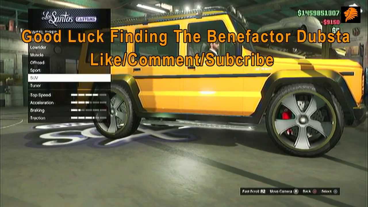 GTA Online Benefactor Dubsta Location