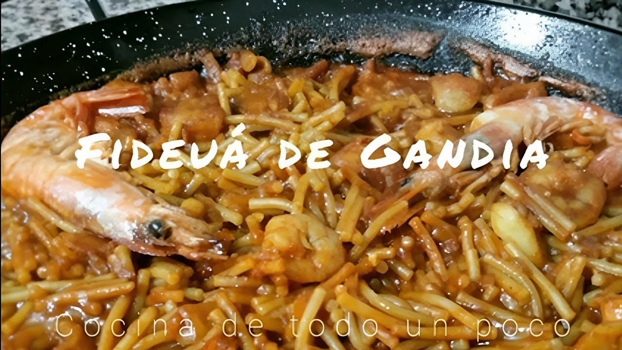 🥘AUTÉNTICA FIDEUÁ de GANDÍA con FIDEO de FIDEUA para hacer una BUENA FIDEUADA | FIDEUA DE MARISCO