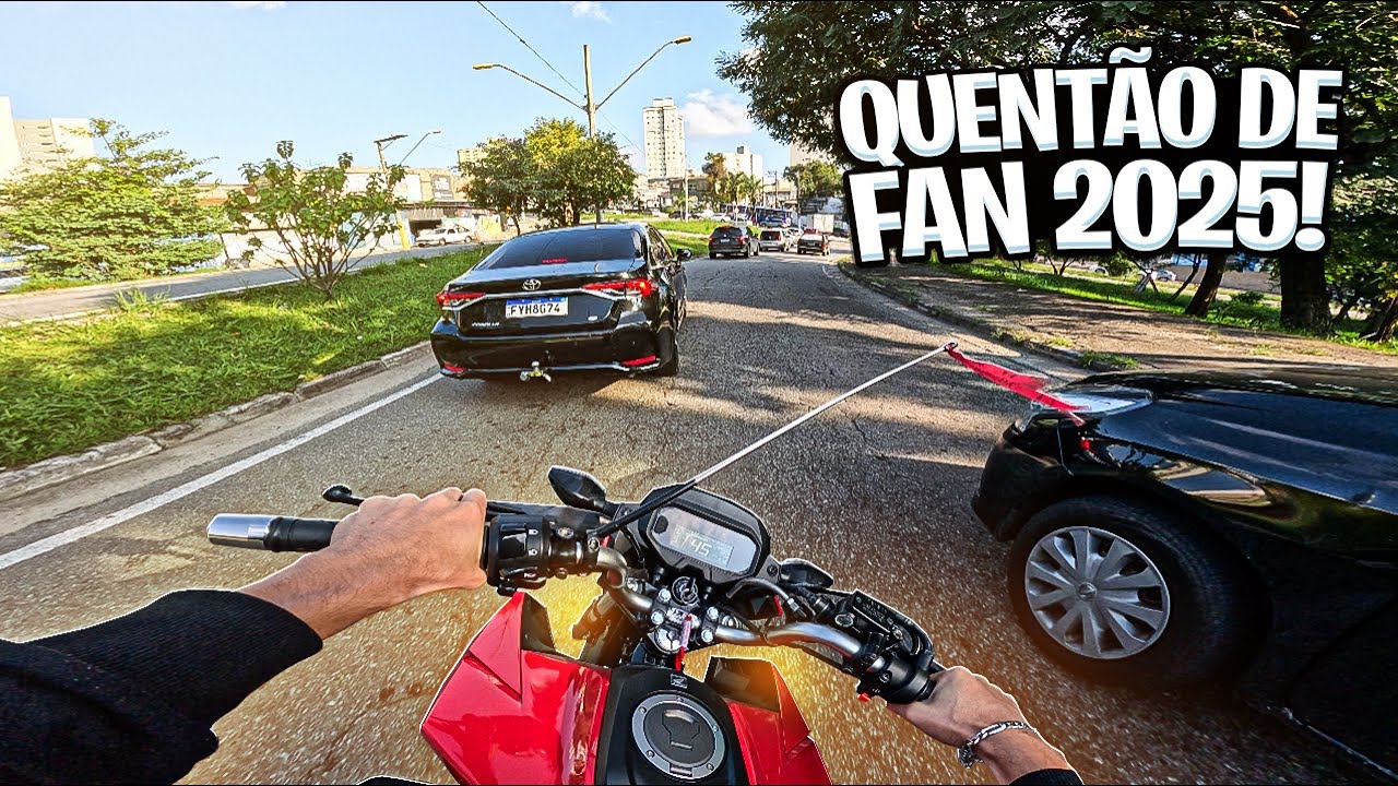 ACELEREI A FAN  2025 COM O POLIMET DE LATA  SEM RETROVISOR 