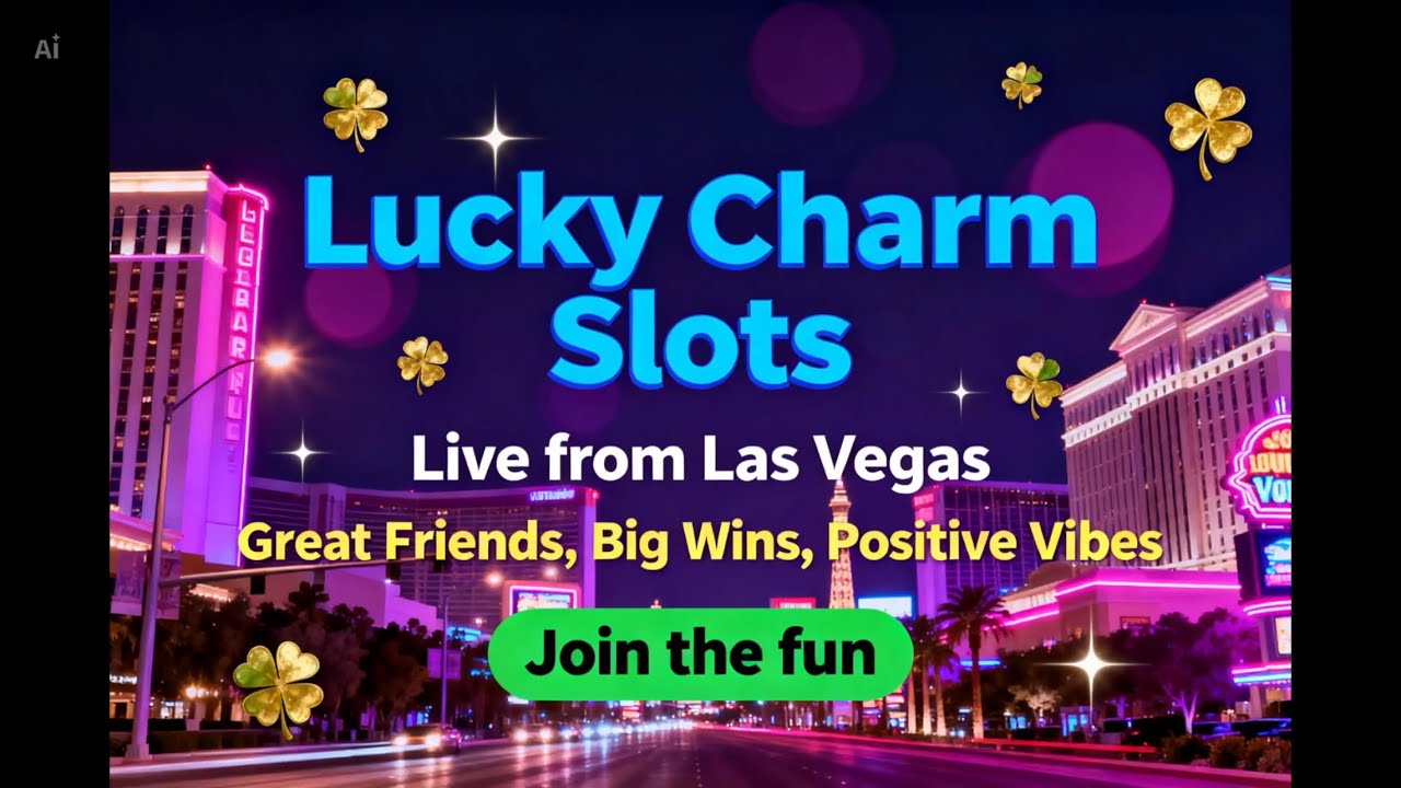 Buy a bonus live from Las Vegas!!! Lucky Charm Slots  is live!