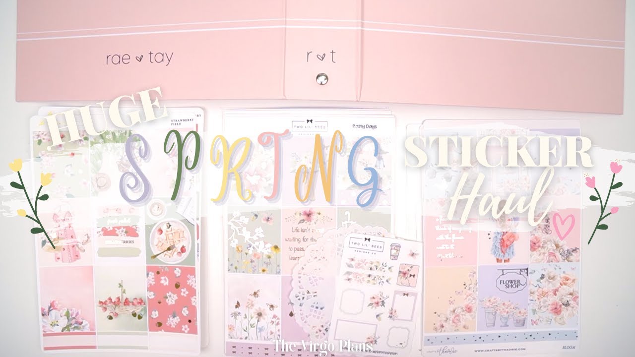 HUGE SPRING STICKER HAUL | Planner Stickers | 9 Different Shops!