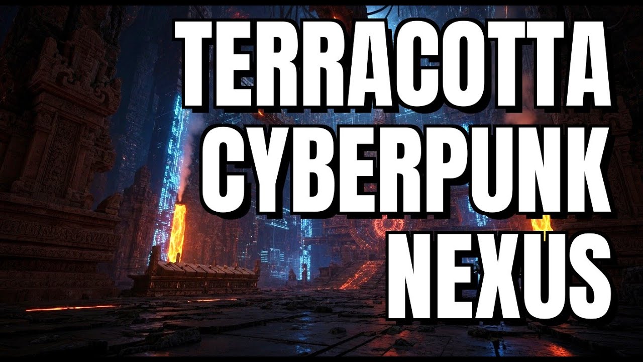 Majapahit Cyberpunk Ambient | Terracotta Grid Nexus: Echoes