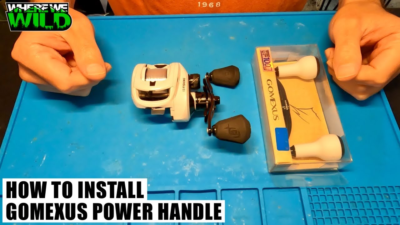 Как установить рукоятку Gomexus Power Handle на мультипликаторную катушку | Простое пошаговое рук...