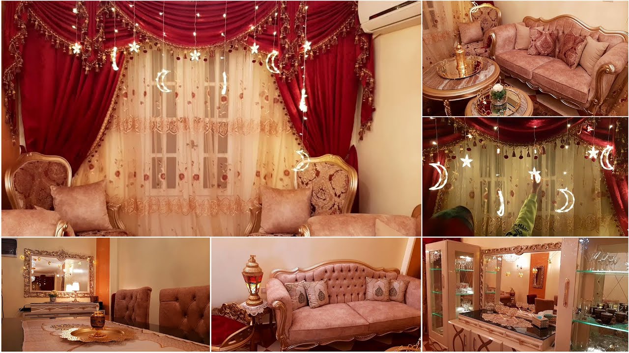 🌙اخيرا فرش زينة رمضان🥳🌙فرحة وبهجة رمضان فى بيتى🌙علقت الزينة والفوانيس⭐