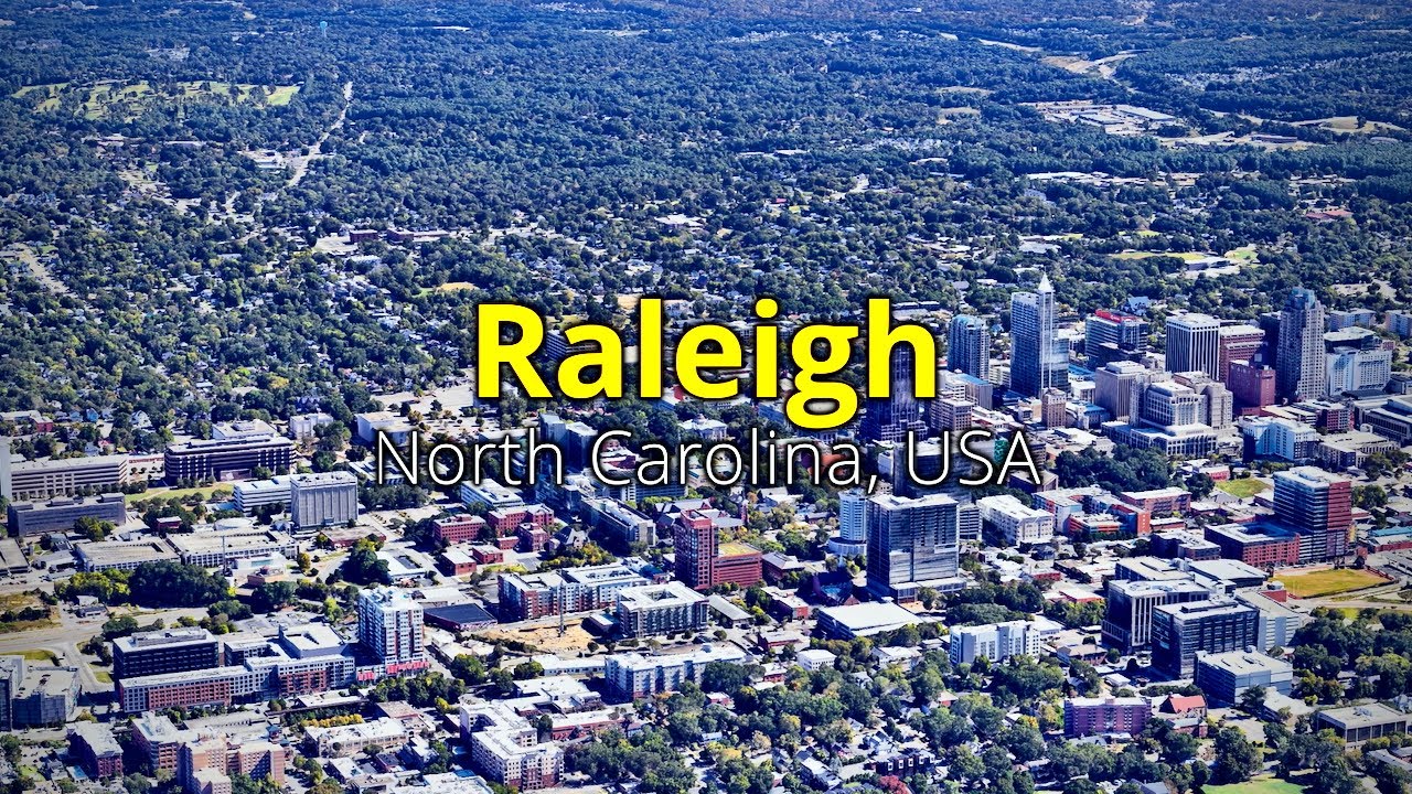 Raleigh, North Carolina From the Road | Relaxing Urban Drive, USA