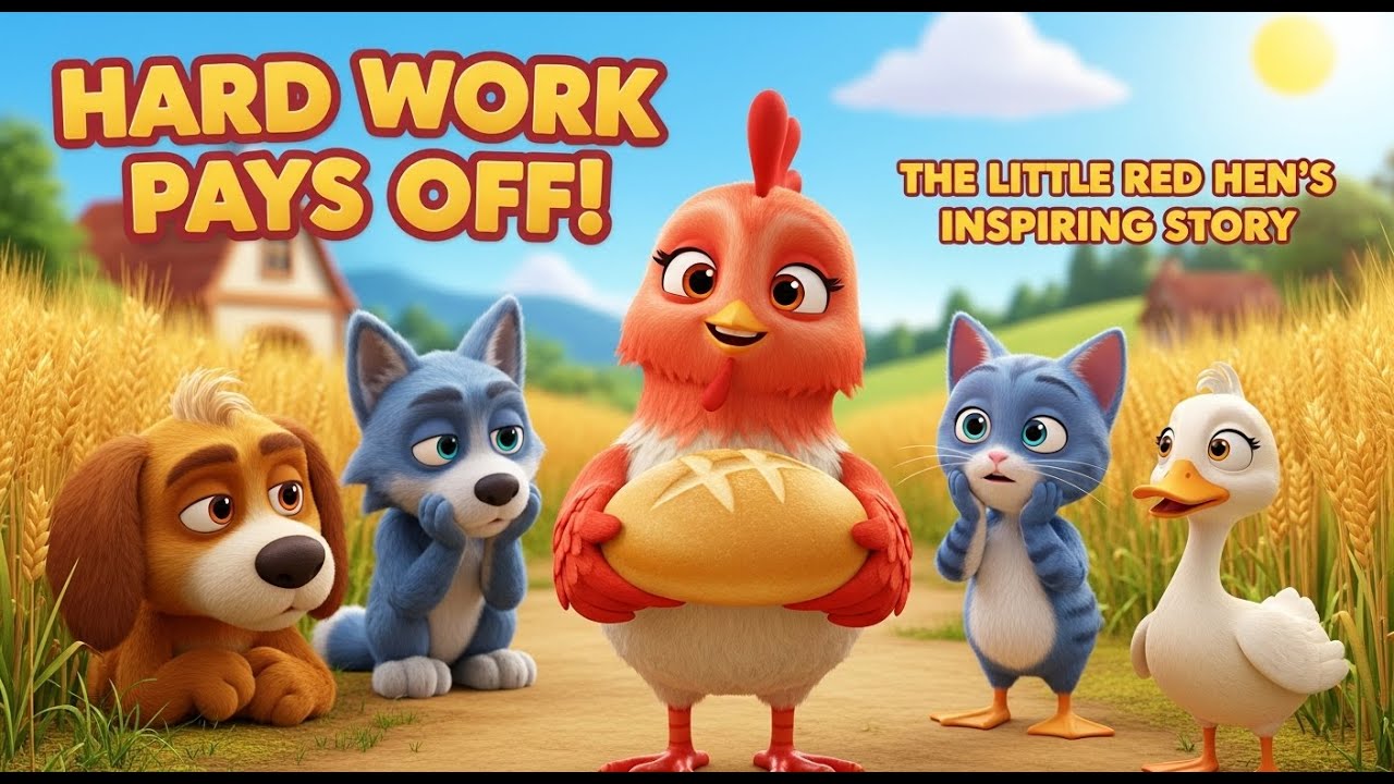 Hard Work Pays Off – The Little Red Hen’s Inspiring Story