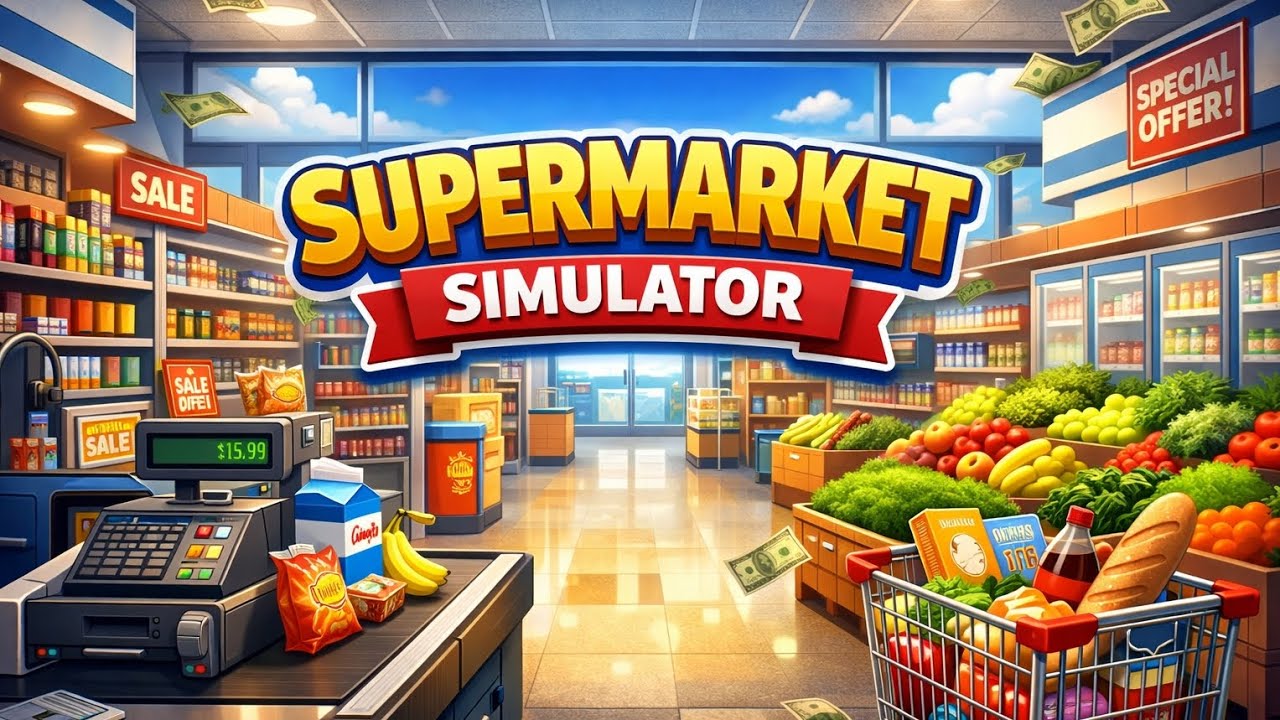 #1/أول فيديو في القناة تجربة فيه لعبة supermarket simulator 🔥🔥