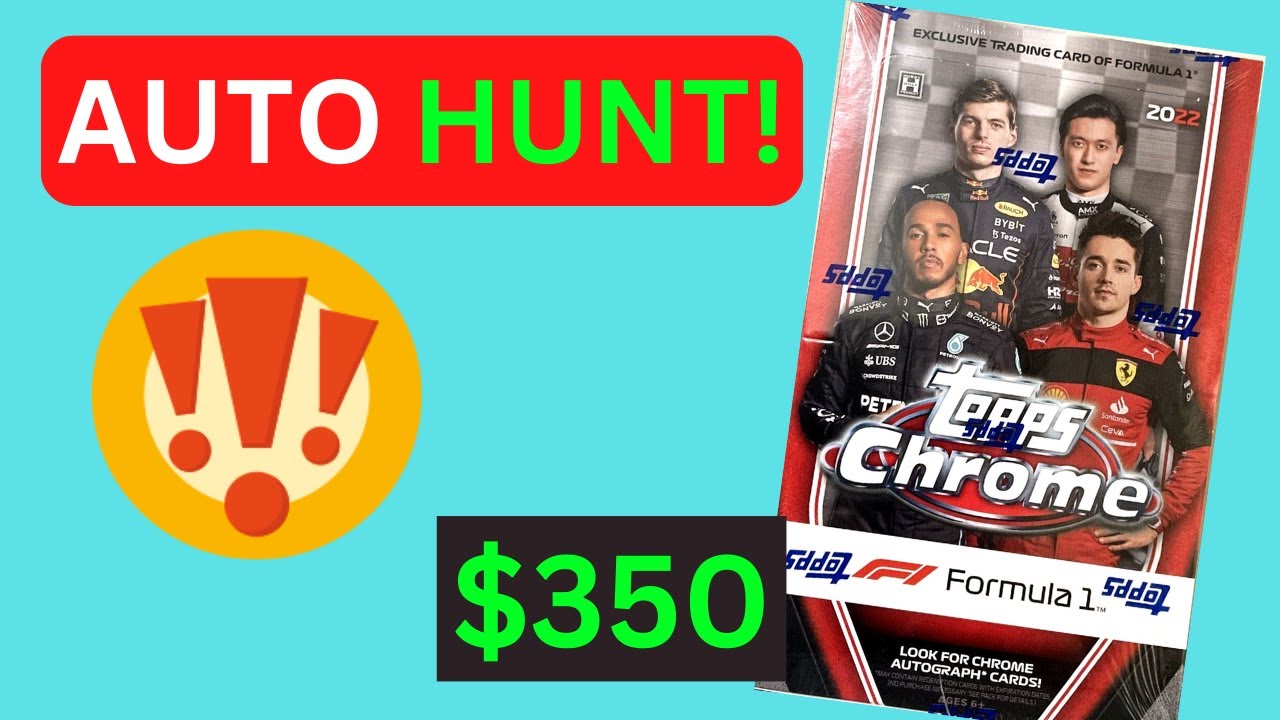 2022 TOPPS CHROME FORMULA 1 F1 HOBBY BOX BREAK