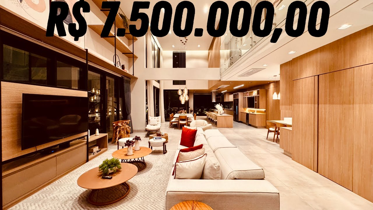 LUXUOSA CASA DECORADA À VENDA NA RIVIERA DE SÃO LOURENÇO EM BERTIOGA COM MODERNIDADE E CONFORTO
