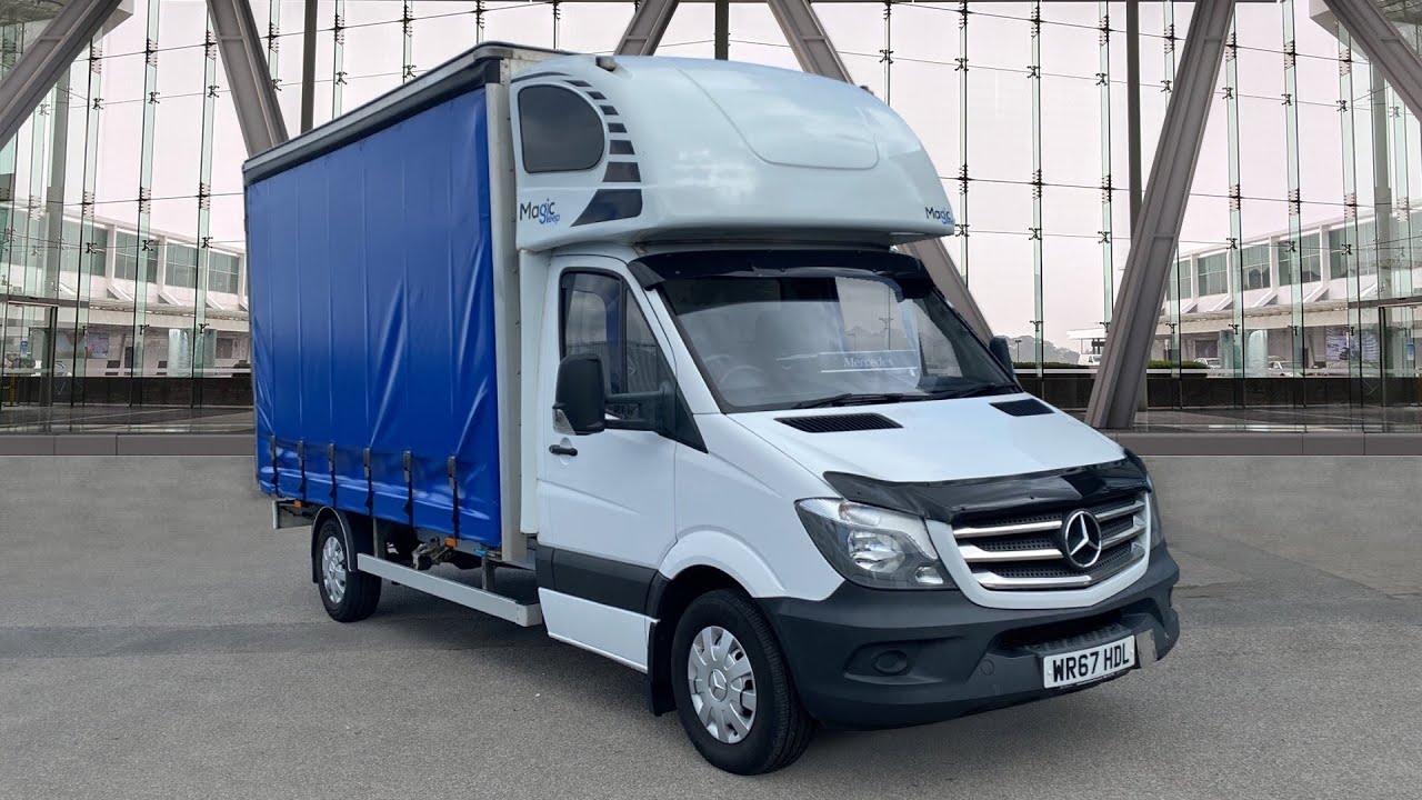 WR67DHL - Mercedes-Benz Sprinter 2.1 314 CDI RWD L3 Curtain side with Sleeper Pod