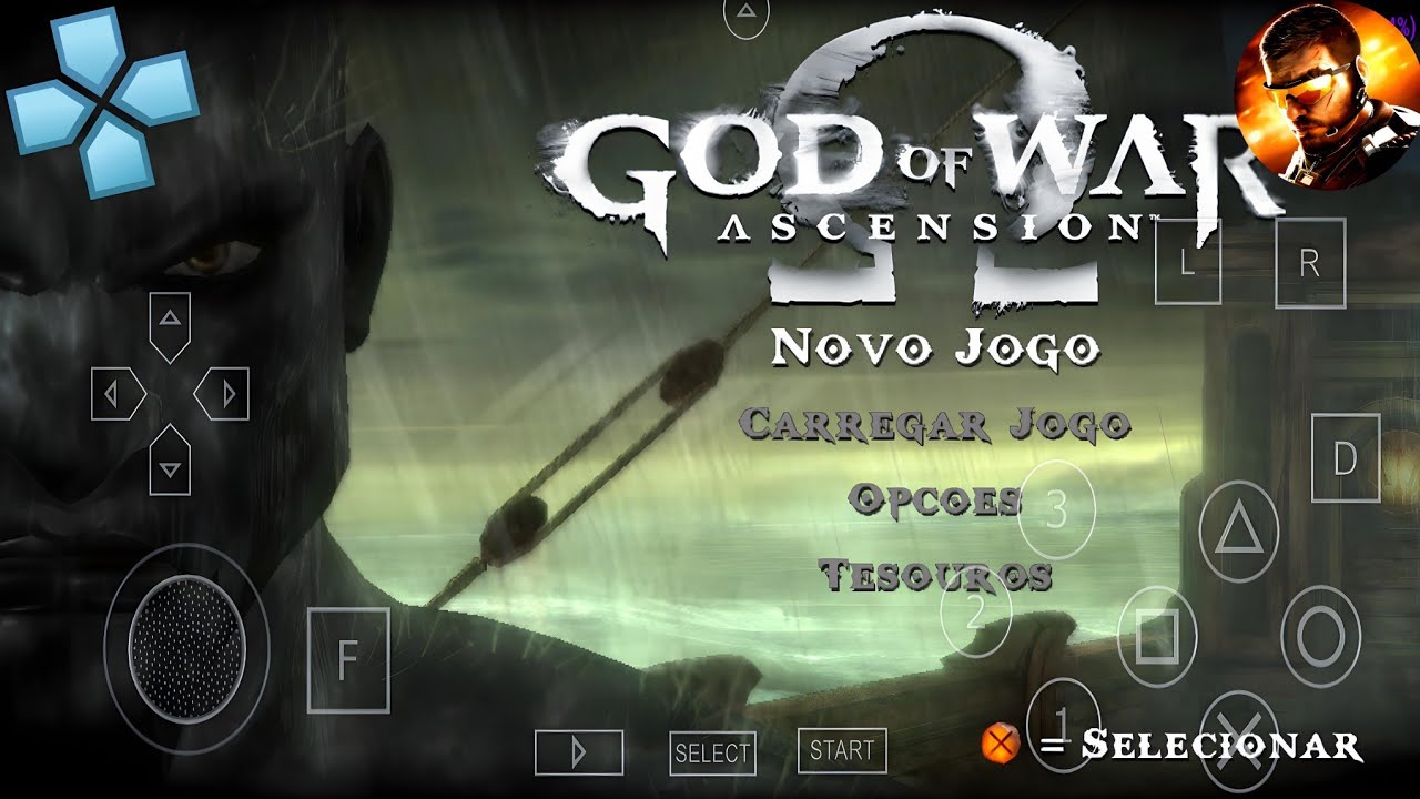 GOD OF WAR: ASCENSION PPSSPP | INÍCIO DE GAMEPLAY & REVIEW | DUBLADO EM PT BR | CONFERINDO O JOGO
