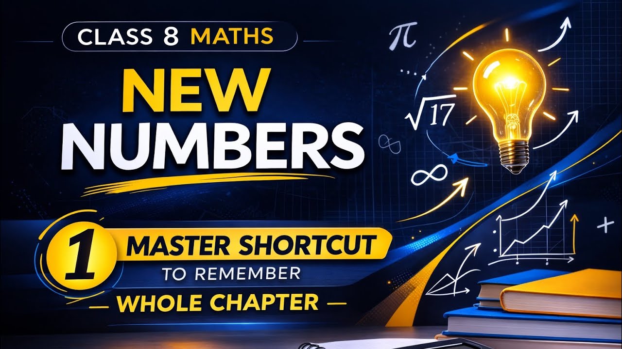 🚀 Class 8 Maths – New Numbers in Just 10 Minutes! | 1 Powerful Trick 🔥