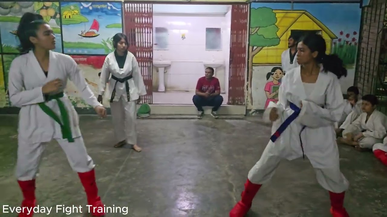 taekwondo fight training // daily taekwondo training // how to improved your fight // KUKKWON - BD
