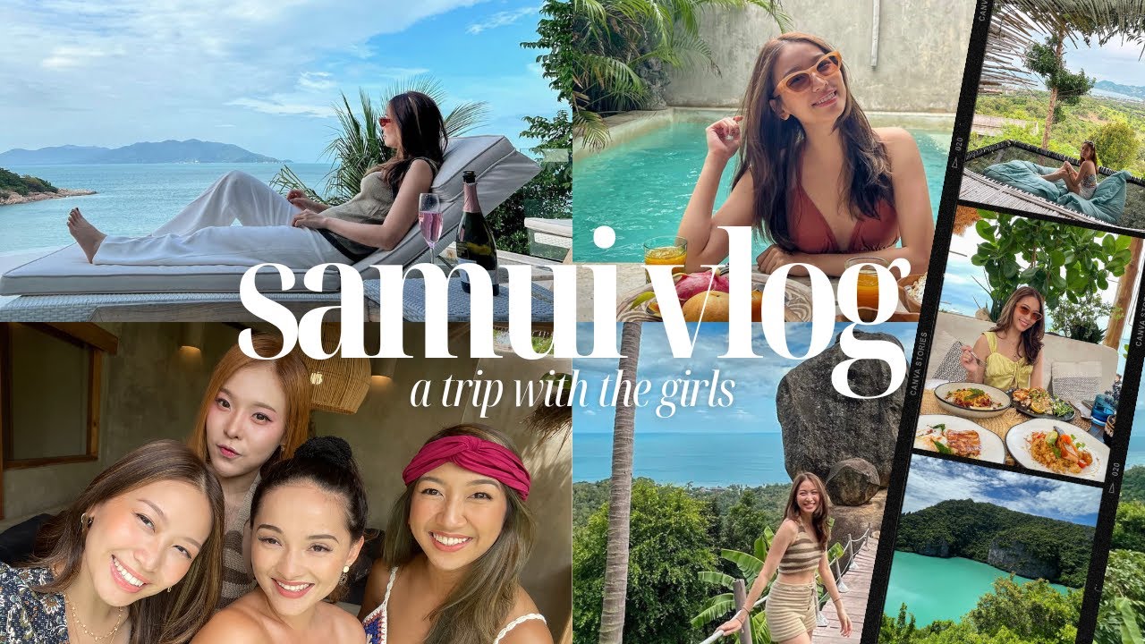 🐚👙 Samui Vlog 🌊🥥 เที่ยวสมุยกับแก๊งเพื่อนสาว กิน เที่ยว ถ่ายรูป ไปหมู่เกาะ island hopping 🏝️✨