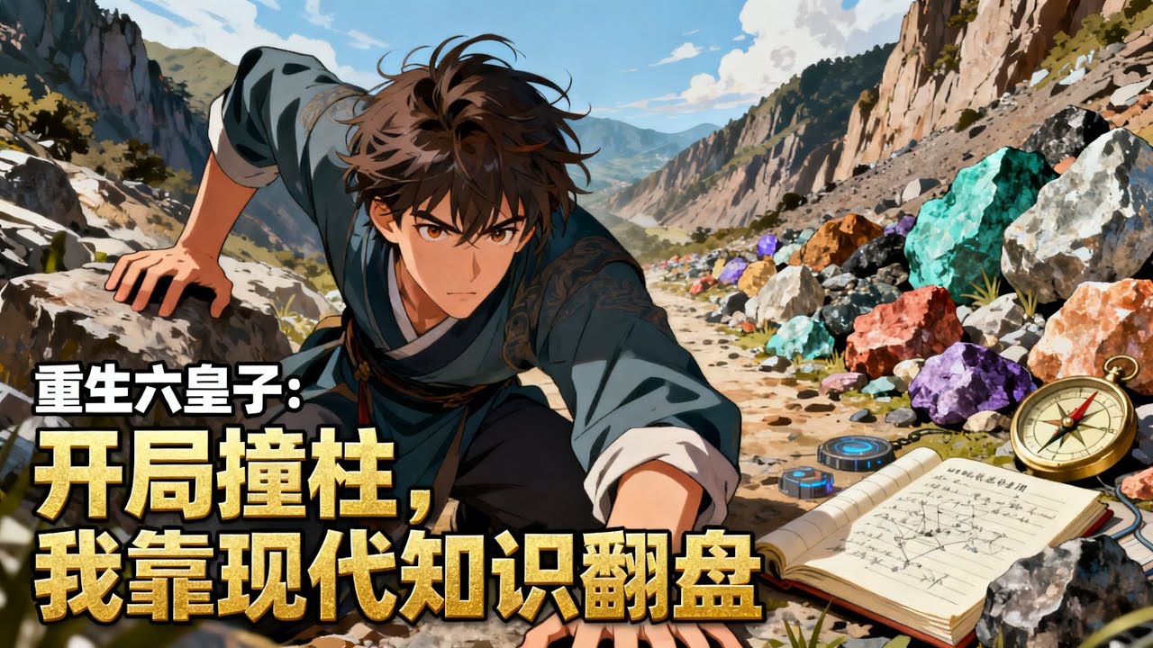 《重生六皇子：開局撞柱，我靠現代知識翻盤》穿成被皇帝親爹逼死的六皇子，撞柱後竟激活現代勘探知識，在流放地發現富礦，用科技碾壓朝堂陰謀。#漫畫解說#玄幻#爽文#小說推薦#有聲書
