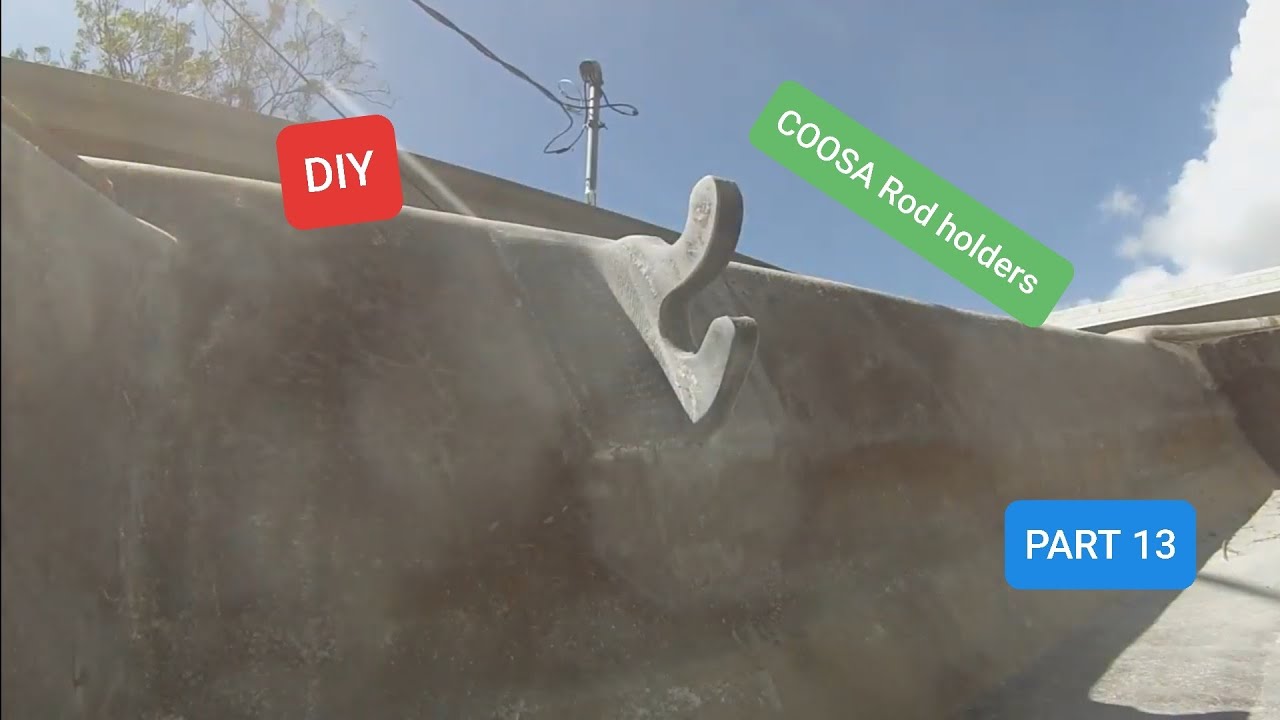 DIY FIBERGLASS BOAT BUILD (Building  COOSA ROD HOLDERS) Part 13