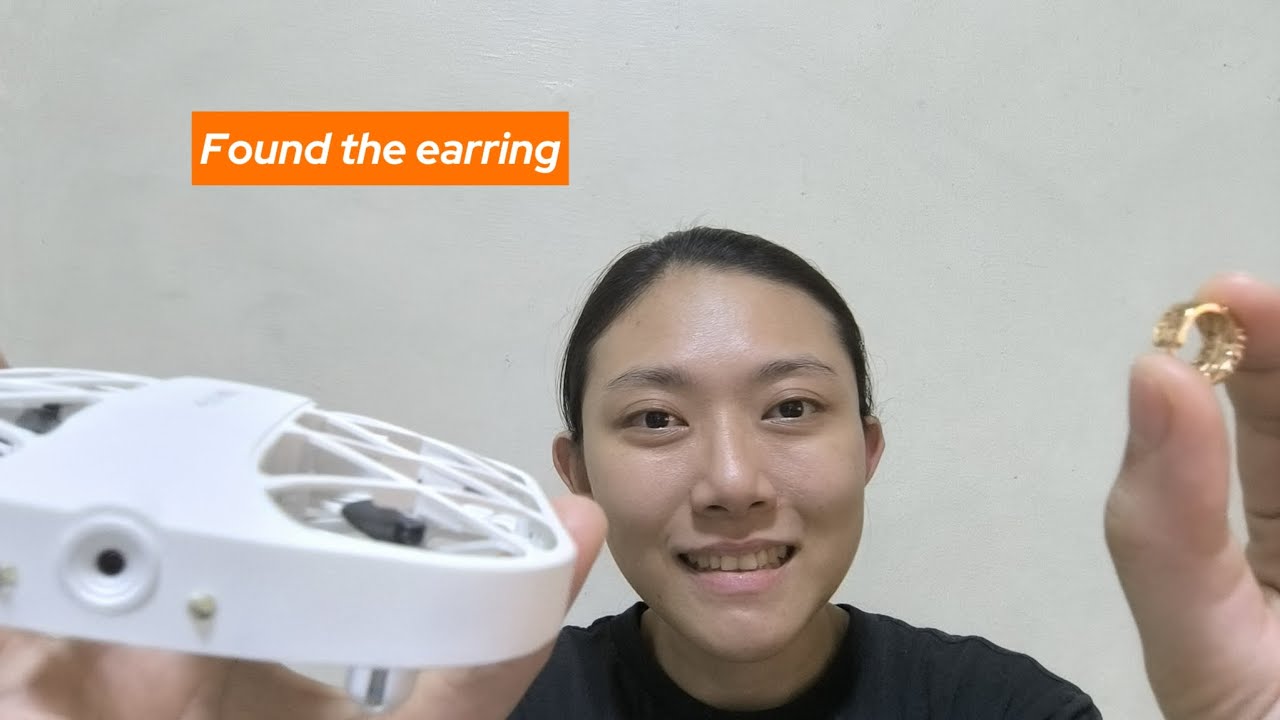 JJRC H107 mini drone - searching for the earrings