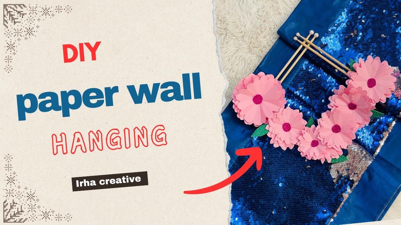 DIY Beautiful  Paper Wall Hanging // Easy Wall Hanging // Paper Craft For Home Decoration //