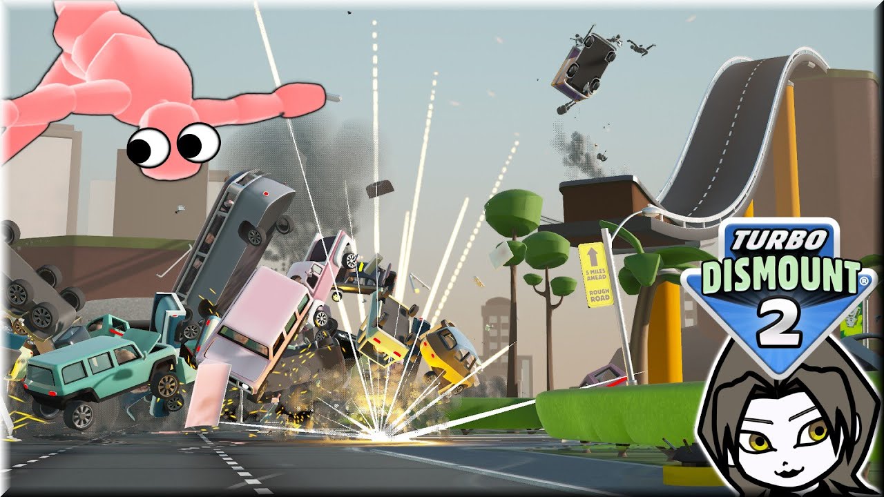 🔴Comedy Physics Racing Sandbox  - Turbo Dismount 2 💥🚗