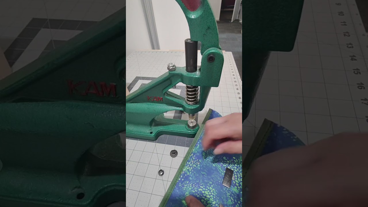 How to Install Rivet Magnetic Snaps- Kam press