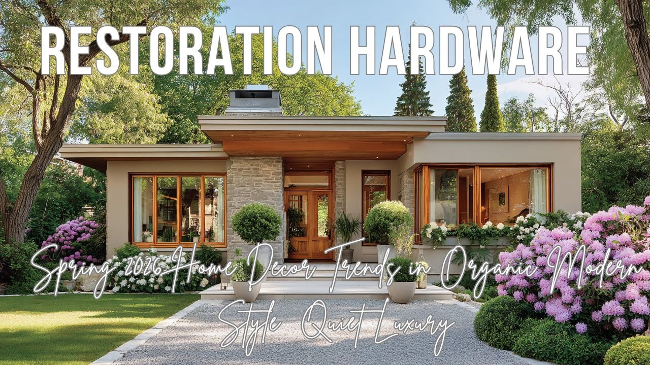 Spring 2026 Home Decor Trends in Organic Modern Style  Quiet Luxury Inspired by Restoration Hardware