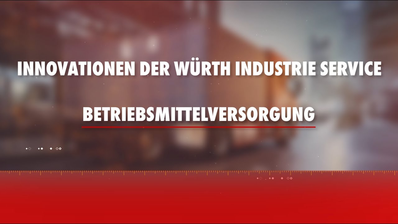 Innovationen der Würth Industrie Service | Betriebsmittelversorgung