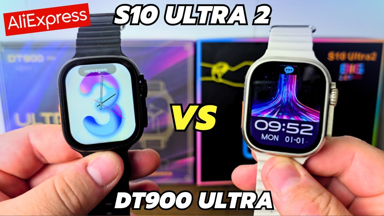COMPARATIVO SMARTWATCH DT900 ULTRA X S10 ULTRA 2 DO ALIEXPRES QUAL O MELHOR ?