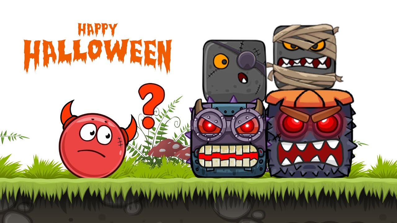 Red Ball 4 Halloween Event | Red Ball Vs 5 Halloween Boss