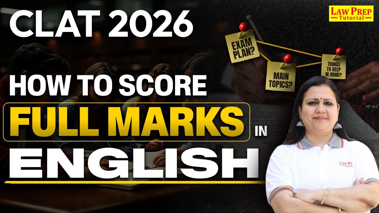 How to Score Full Marks in English? English Strategy for CLAT 2026 | CLAT Preparation
