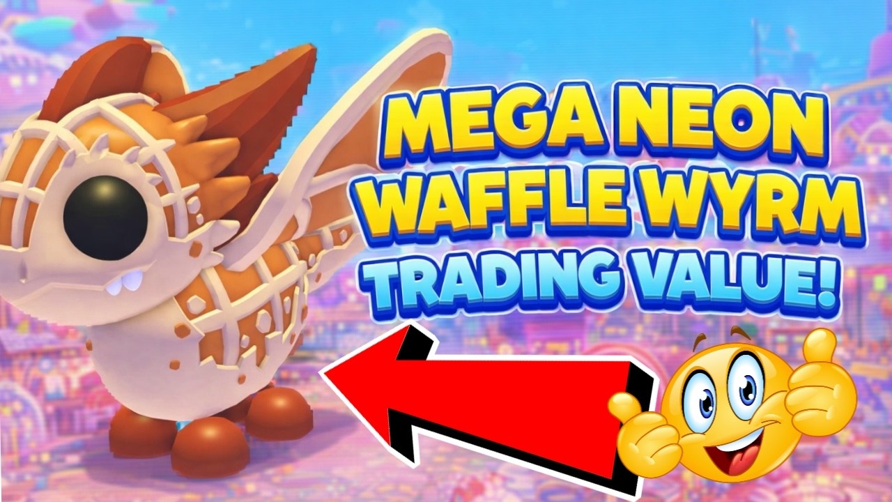 MEGA NEON WAFFLE WYRM TRADING VALUE! | Adopt Me Sugar Festival Pet Worth & Rarity Guide