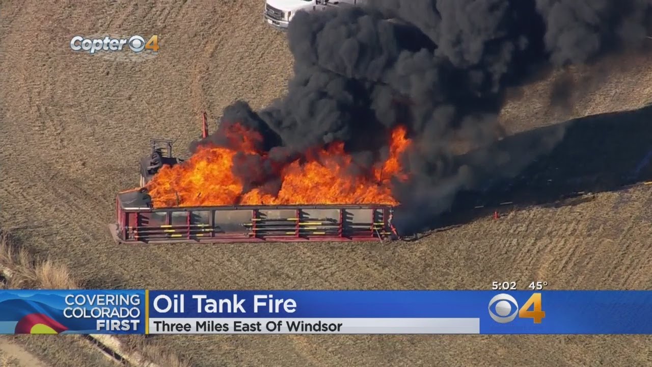 Fire At Oil And Gas Facility Sends Up Large Plume Of Smoke