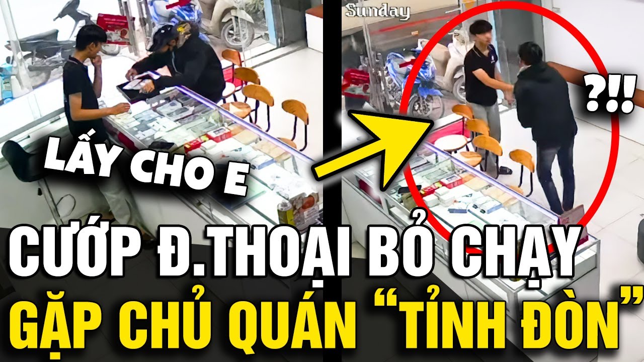 Giả vờ hỏi mua rồi CƯỚP Đ.THOẠI bỏ chạy, thanh niên ĐEN ĐỦI gặp chủ tiệm TỈNH ĐÒN | Tin Nhanh 3 Phút