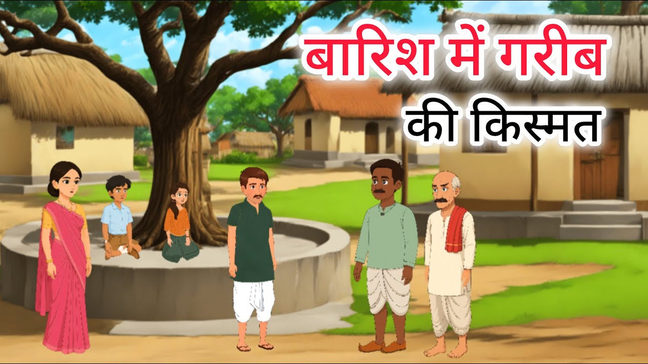बारिश मे गरीब की झोपड़ी | barish me garib ka kismat BARISH KI KAHANI hindi moral story बारिश मे झोपरी