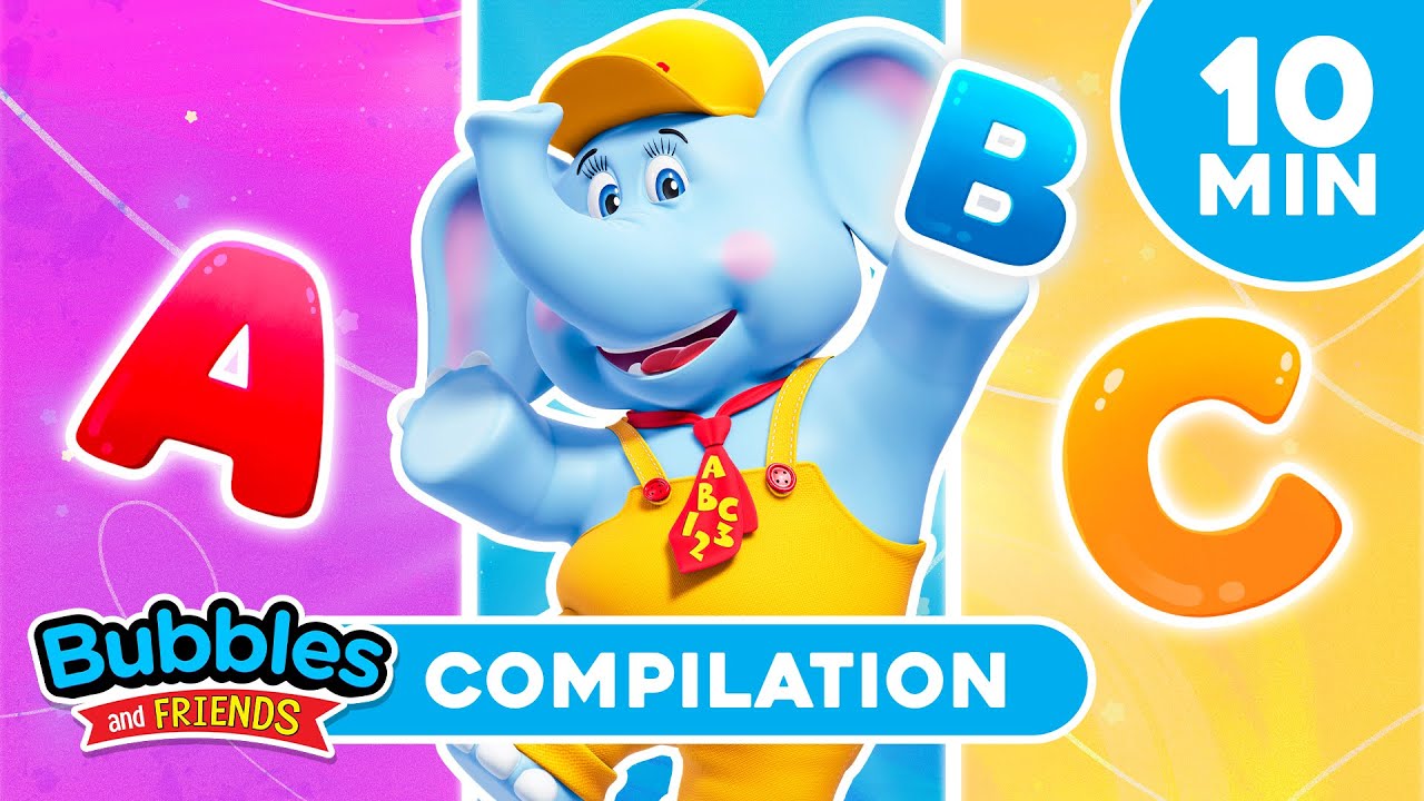 Letters and Phonics Compilation | Fun Phonics Songs with Bubbles and Friends