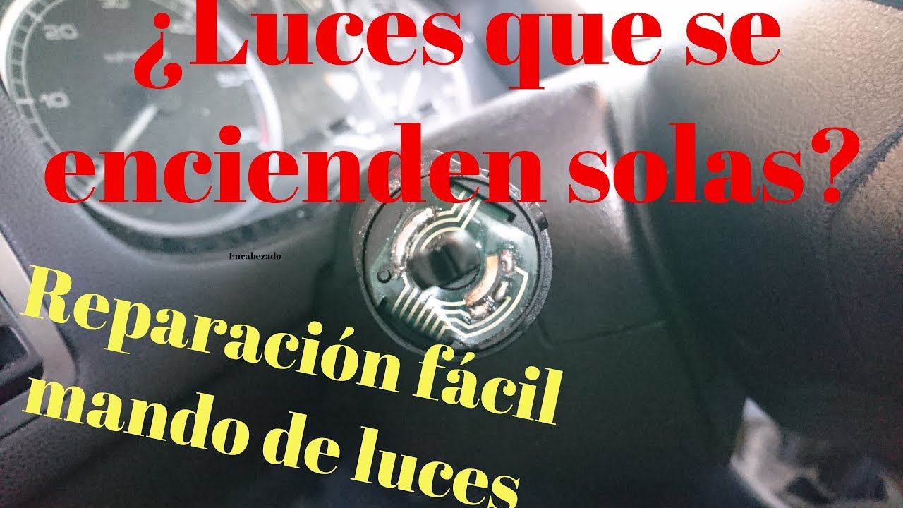 Reparación (NO CAMBIO) del mando de luces com2000. Peugeot, Citroen.