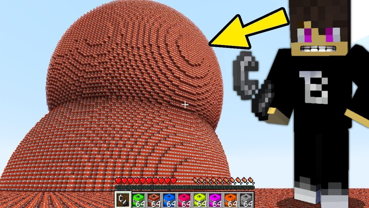 ÓRIÁS TNT ROBBANÁS A MINECRAFTBAN!