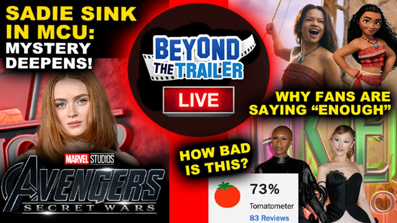 Sadie Sink CONFIRMED Avengers Secret Wars! Live Action Moana! Wicked for Good Rotten Tomatoes Score!