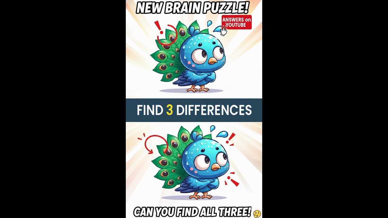 Find 3 Differences 🧐 | 99% Log Galat Karte Hain 😱 | Brain Test Puzzle